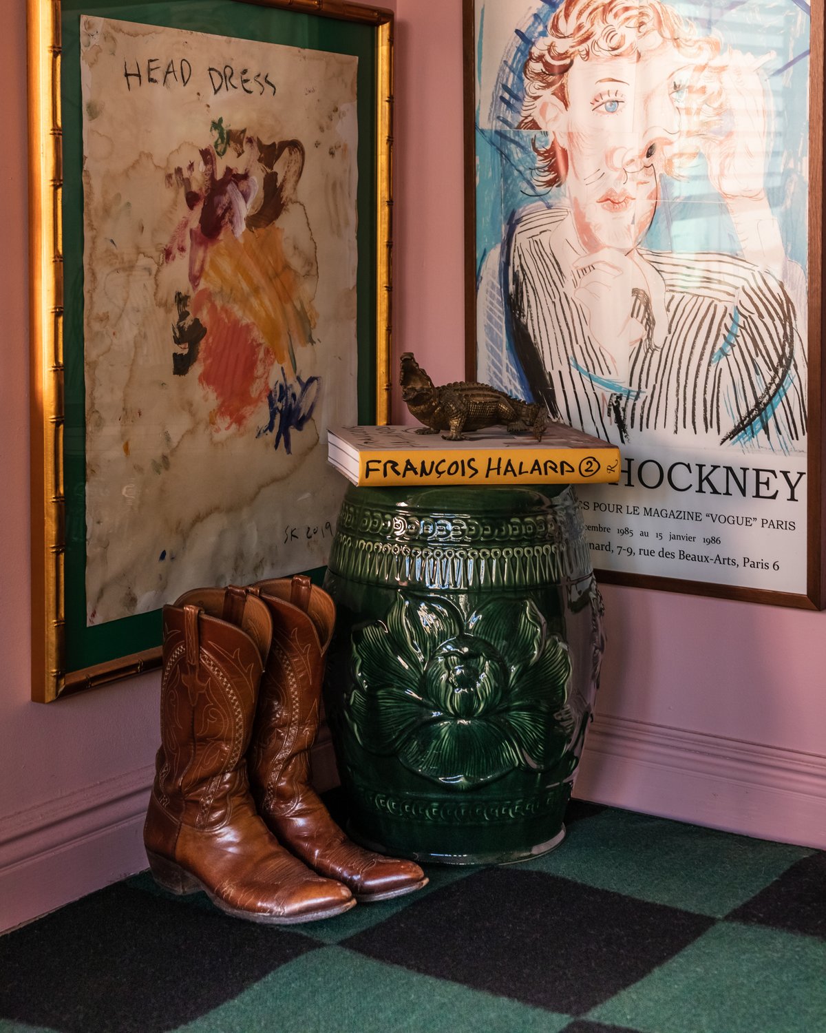 Square Green i Frederick Egan Castleberrys hem och studio i Greenwich Village.