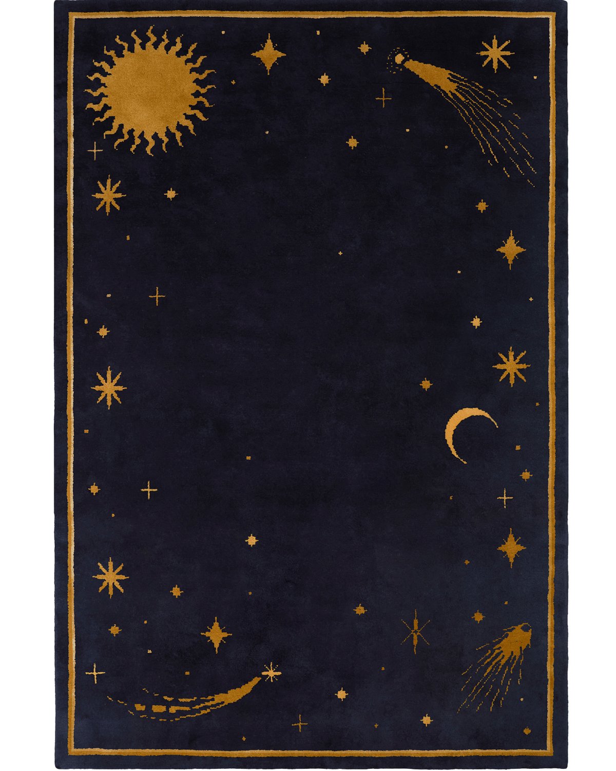 Product picture of plush wool rug Celestial in collaboration with ASH.