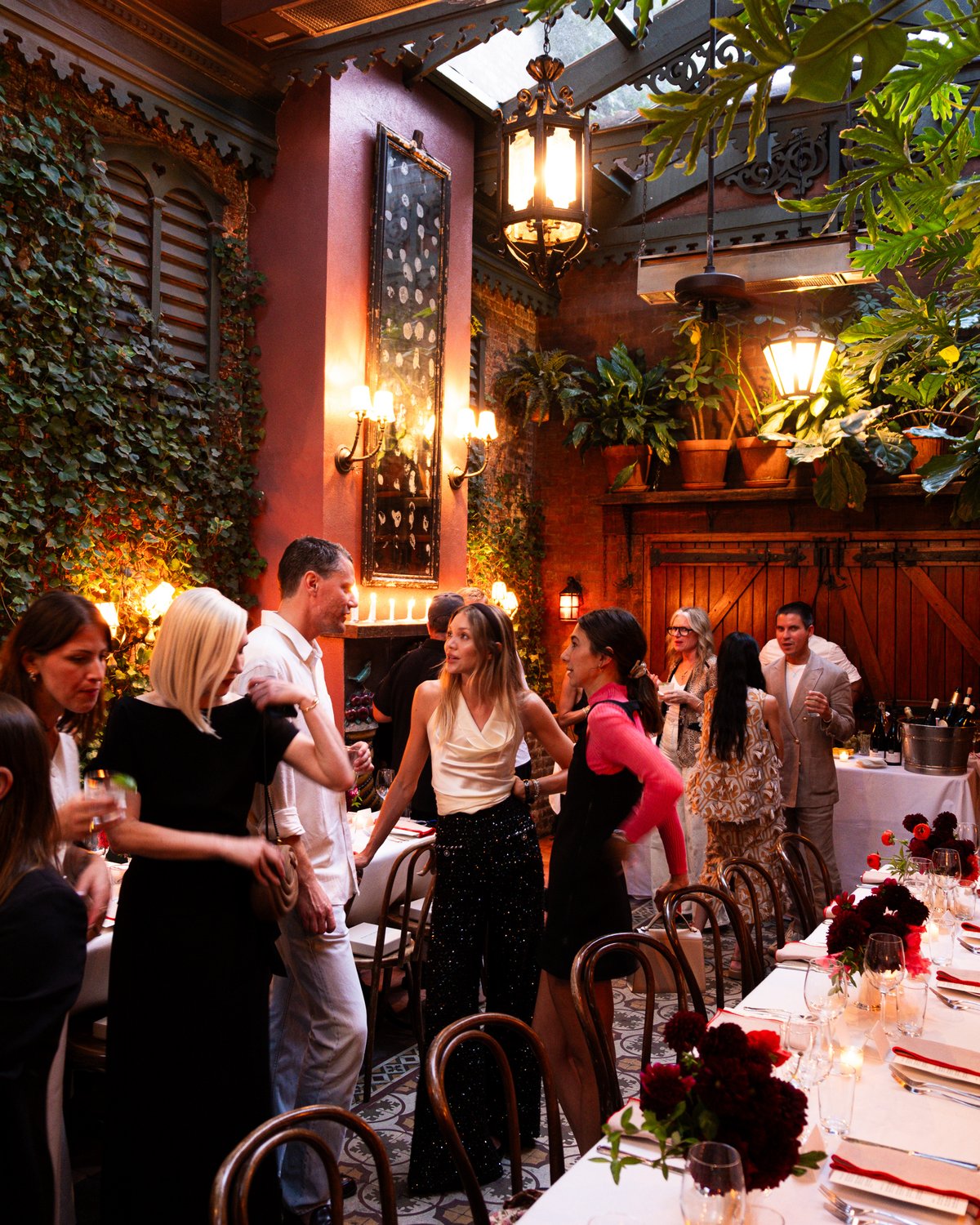 Launch-Event der Nordic Shade-Vorhänge im Waverly Inn in New York City.