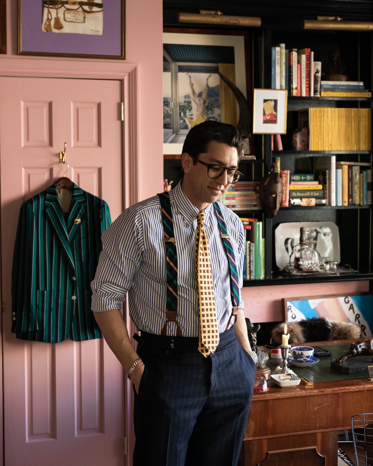 Frederick Egan Castleberry i sin studio i Greenwich Village.