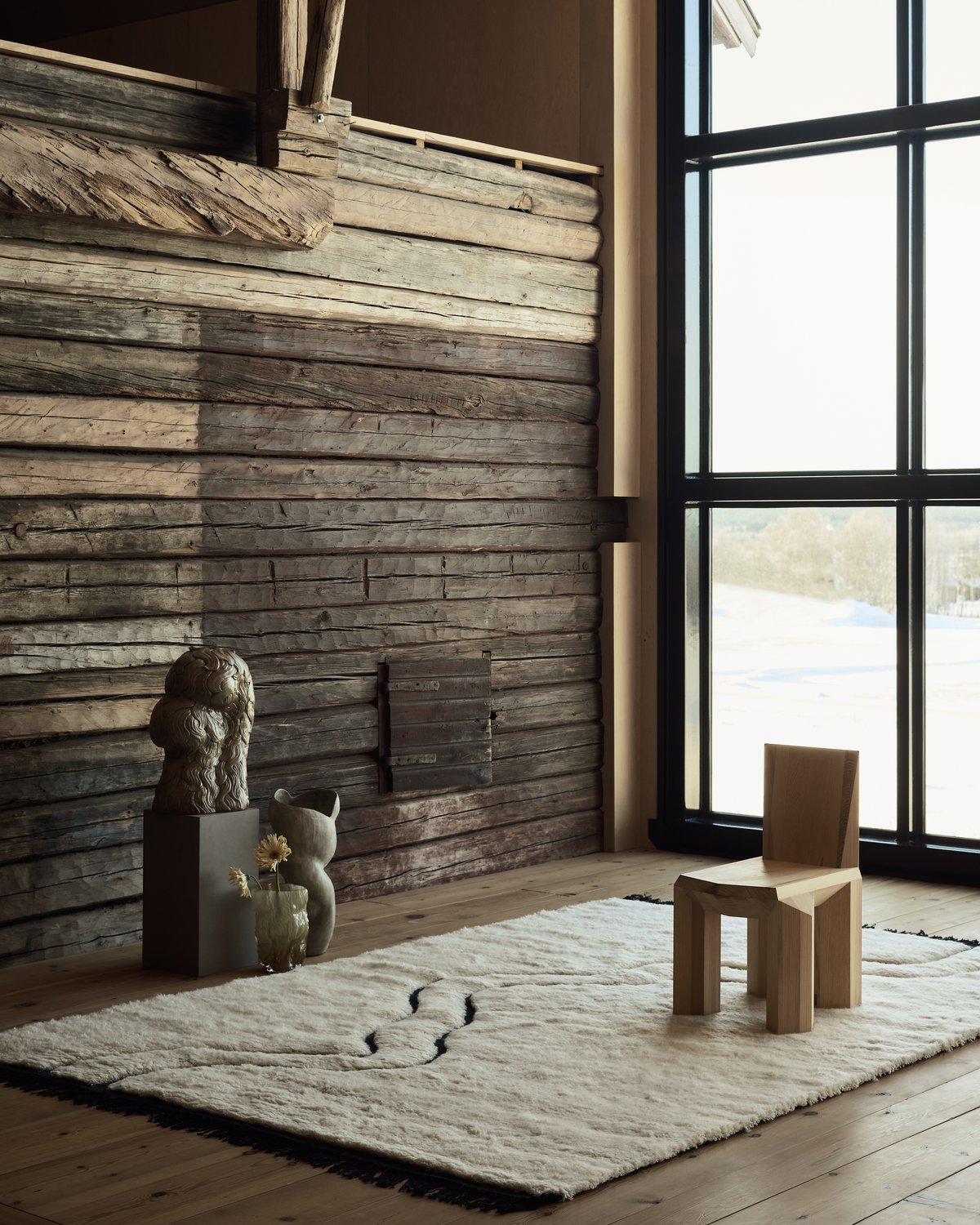 River Pale Sand  fotografiert in einem Landhaus in Dalarna.