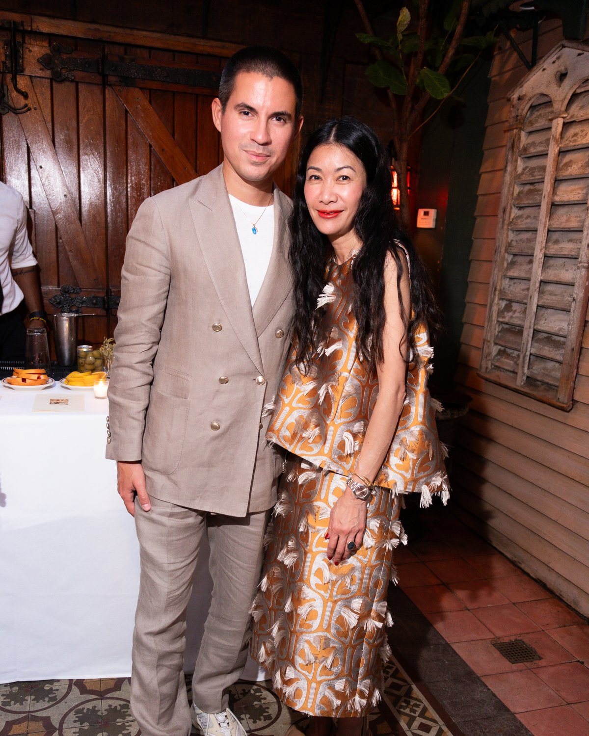 Launch-Event der Nordic Shade-Vorhänge im Waverly Inn in New York.